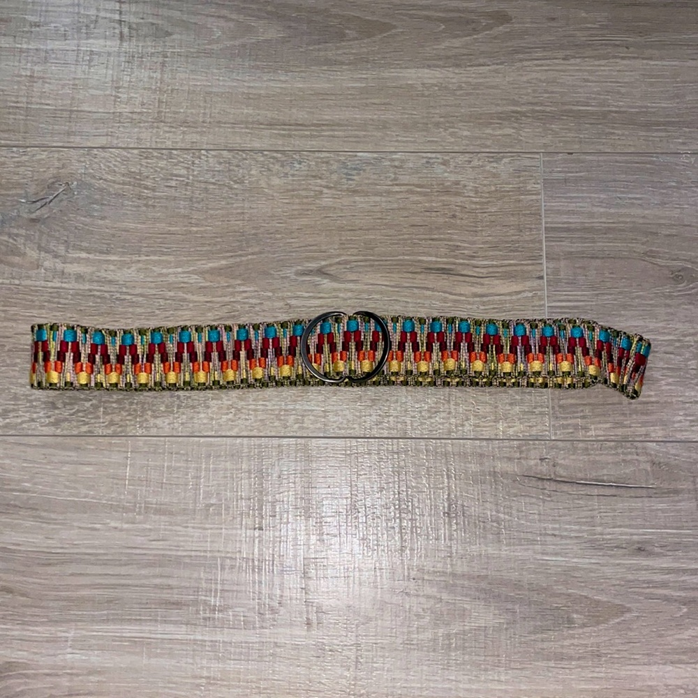 Multi-colored boho belt